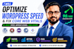 optimize wordpress speed and fix core web vitals pagespeed score
