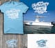 create unique hoka hey and crazy fishing logo