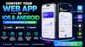 convert lovable base44 replit vercel app to ios, android using capacitor, despia