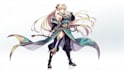 character illustrations in anime and cartoon style