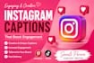 write social media captions that boost engagement
