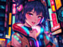 create a fabulous anime character cyberpunk character