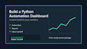 build a python automation dashboard