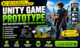 create a video game prototype or mvp in unity, unreal engine game development