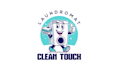 design clean fresh wash touch laundry logo