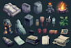 draw delightful 2d game icons assets and objects