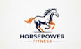do professional horse logo for fitness