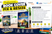 fix book cover resize book cover amazon KDP lulu ingramspark error fix format