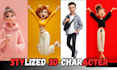 create stylized 3d character model for game animation vrchat ue5 unity