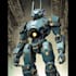 custom futuristic mecha robot character art
