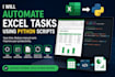 automate repetitive excel work and reports
