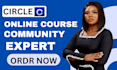 do circle so online course setup circle so online community circle membership