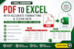 convert PDF to excel manually with accurate formatting