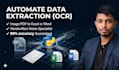 build a custom python ocr script to extract data from images to excel