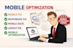 mobile fix, responsive fix, mobile issue, layout fix, mobile optimization