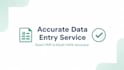do accurate data entry