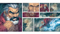draw comic art for books, panels, and characters