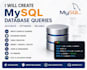 create mysql database queries