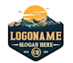 create a professional mountain peak logo design