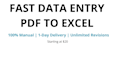 do fast and accurate excel word PDF data entry