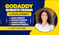 design godaddy website godaddy redesign develop godaddy convert to wordpress