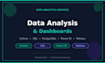 do data analysis and create dashboards using python and sql