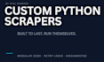 build a custom python web scraper with retry logic and clean output