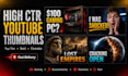 design high CTR youtube thumbnails that make viewers click
