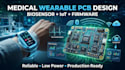develop medical grade wearable pcb biosensor with firmware and iot