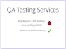 website and app testing with detailed bug report