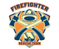 create a professional firefighter badge logo design