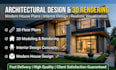 do architectural house design 3d rendering  modern interior design