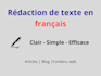write SEO friendly french content for your business
