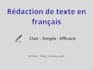 write SEO friendly french content for your business
