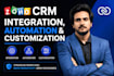 do zoho CRM integration, automation and customization