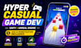 develop viral hyper casual mobile games with ads monetization