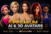 create a premium 3d character, ai avatar, virtual influencer