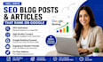 write SEO blog posts and articles that rank on google