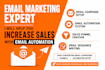 setup email marketing, automation, design landing page, getresponse, mailchimp