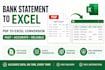 clean and convert bank statements to excel