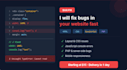 fix bugs in your HTML, CSS, javascript or PHP website fast