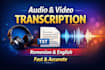 transcribe audio and video into text