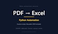 extract data from PDF to excel using python automation