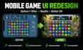 redesign your mobile game UI UX