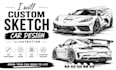 custom sketch car design ilustration