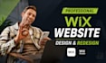 design modern wix website or redesign your wix site