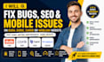 fix bugs SEO mobile issues on duda dorik carrd or weblium website builder