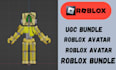 custom roblox ugc bundle, 3d avatar, character modeling and rigging,roblox item