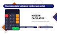 create a modern calculator website