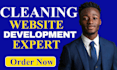 build cleaning service website or appointment cleaning booking website